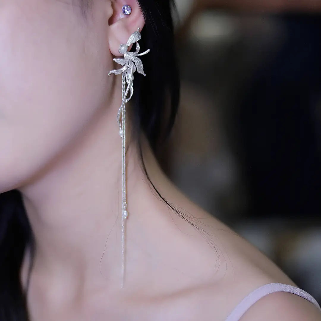 Orchid Mustard Sterling Silver Earrings | US1010ER