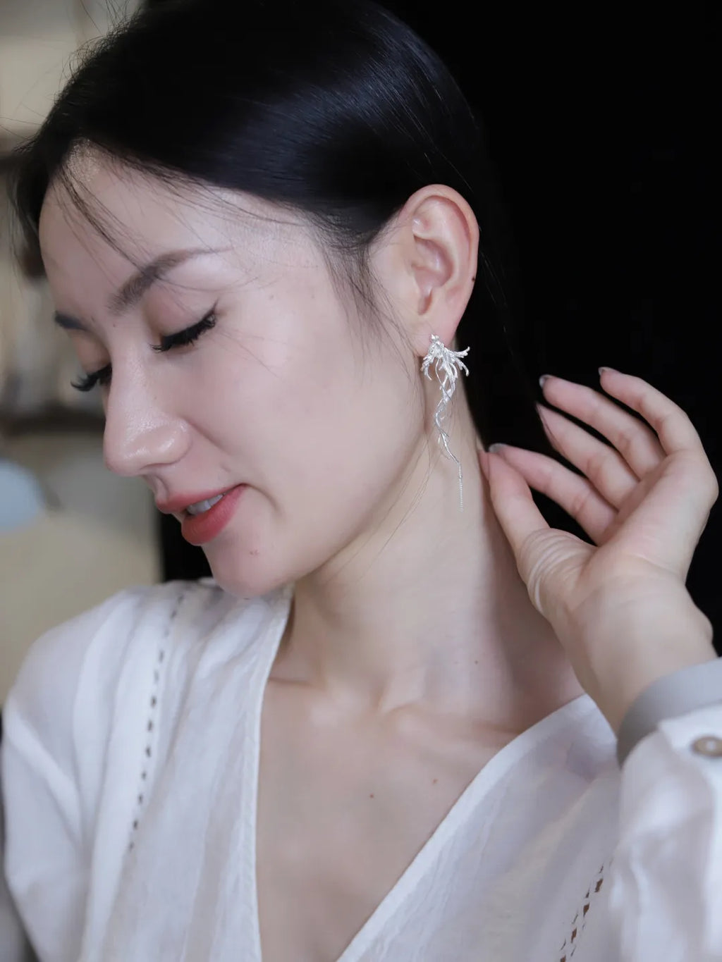 Little Luan Bird Sterling Silver Earrings | US1002FW