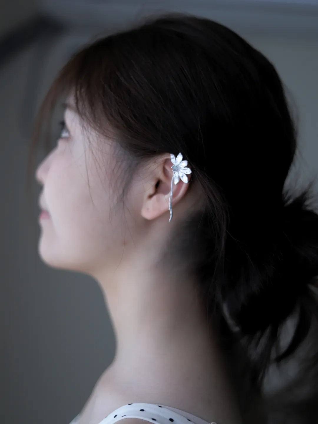 Moon Sunflower Sterling Silver Jewelry | US1007CQ