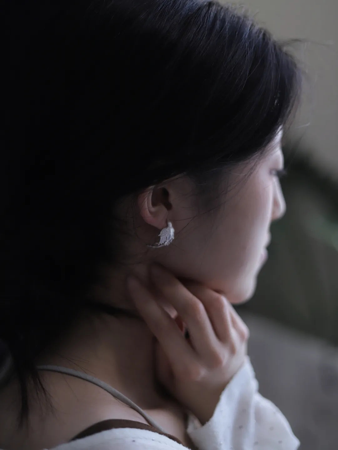 Wan Bird Sterling Silver Stud Earrings | US1004ZF