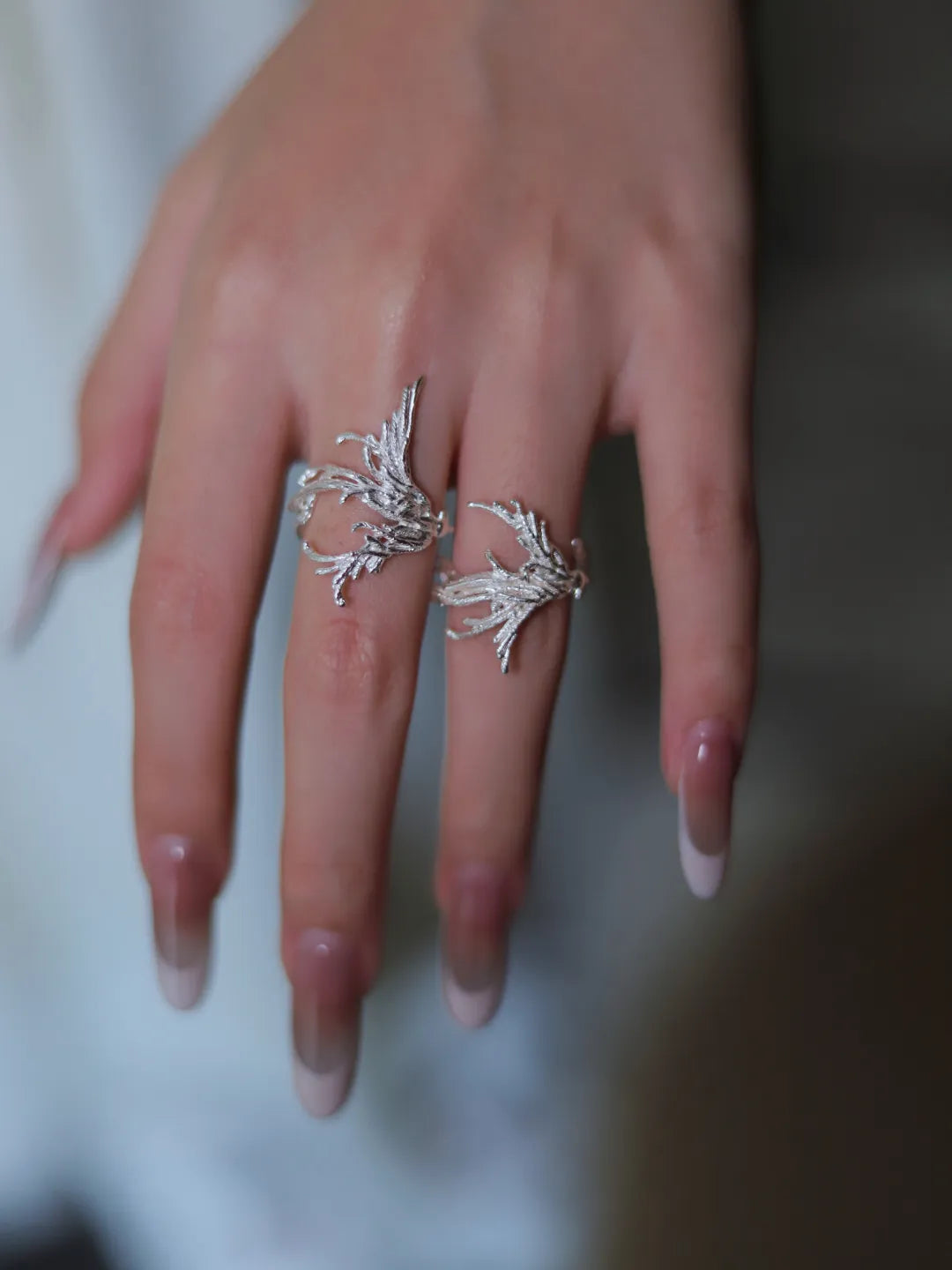 Qi Luan Sterling Silver Ring Set | US1016CK