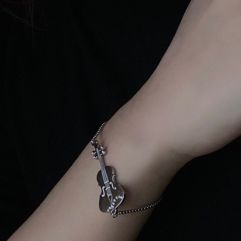 Winter Quartet Violin Cello Bracelet,Lumivault.