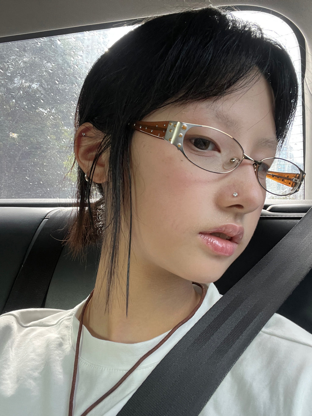 Retro Metal-Riveted Eyeglasses - Lumivault