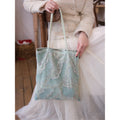 Seafoam Wave Beaded Shoulder Bag - Lumivault