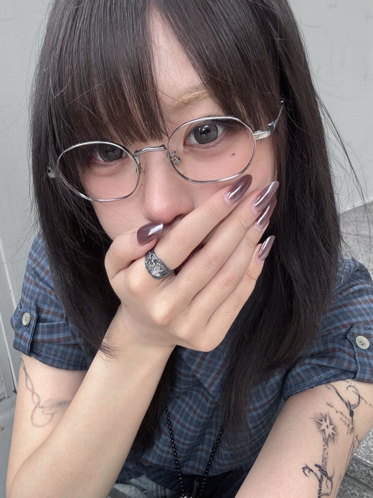 Classic Oval Metal Eyeglasses - Lumivault
