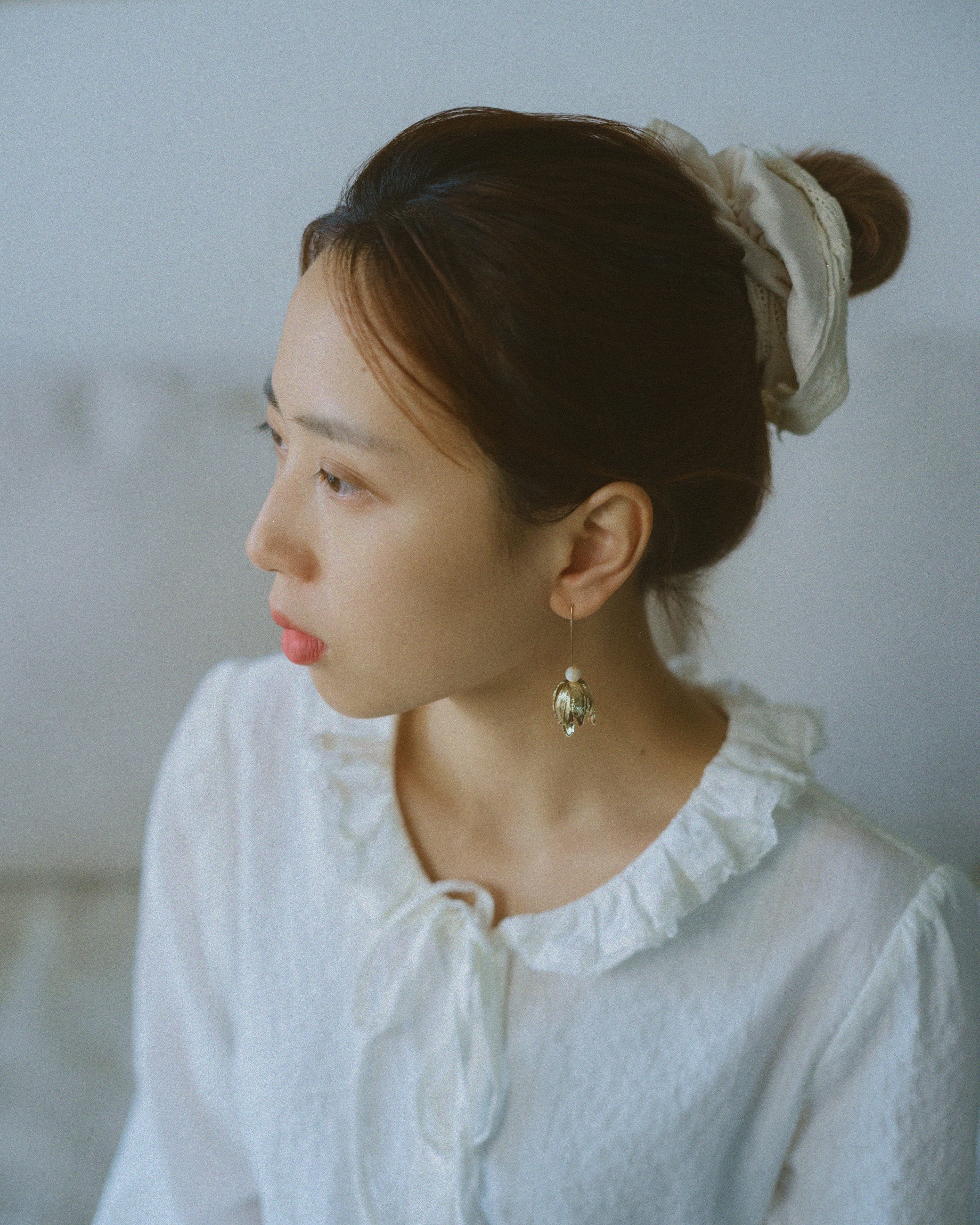 Elegant Gilded Tulip Earrings