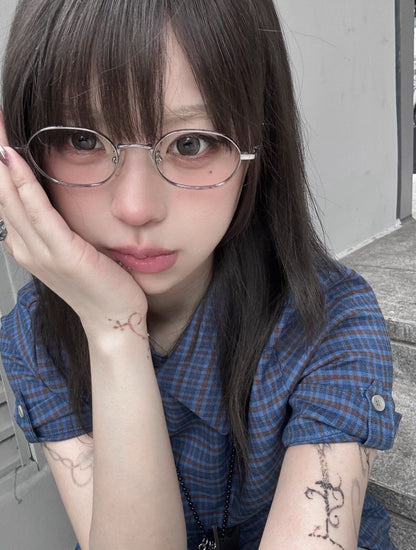 Classic Oval Metal Eyeglasses - Lumivault