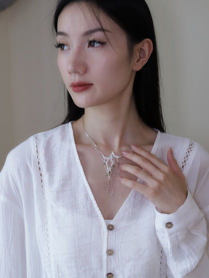 Phoenix Silver Necklace