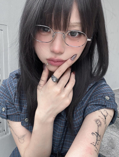 Classic Oval Metal Eyeglasses - Lumivault