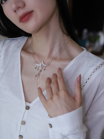 Phoenix Silver Necklace