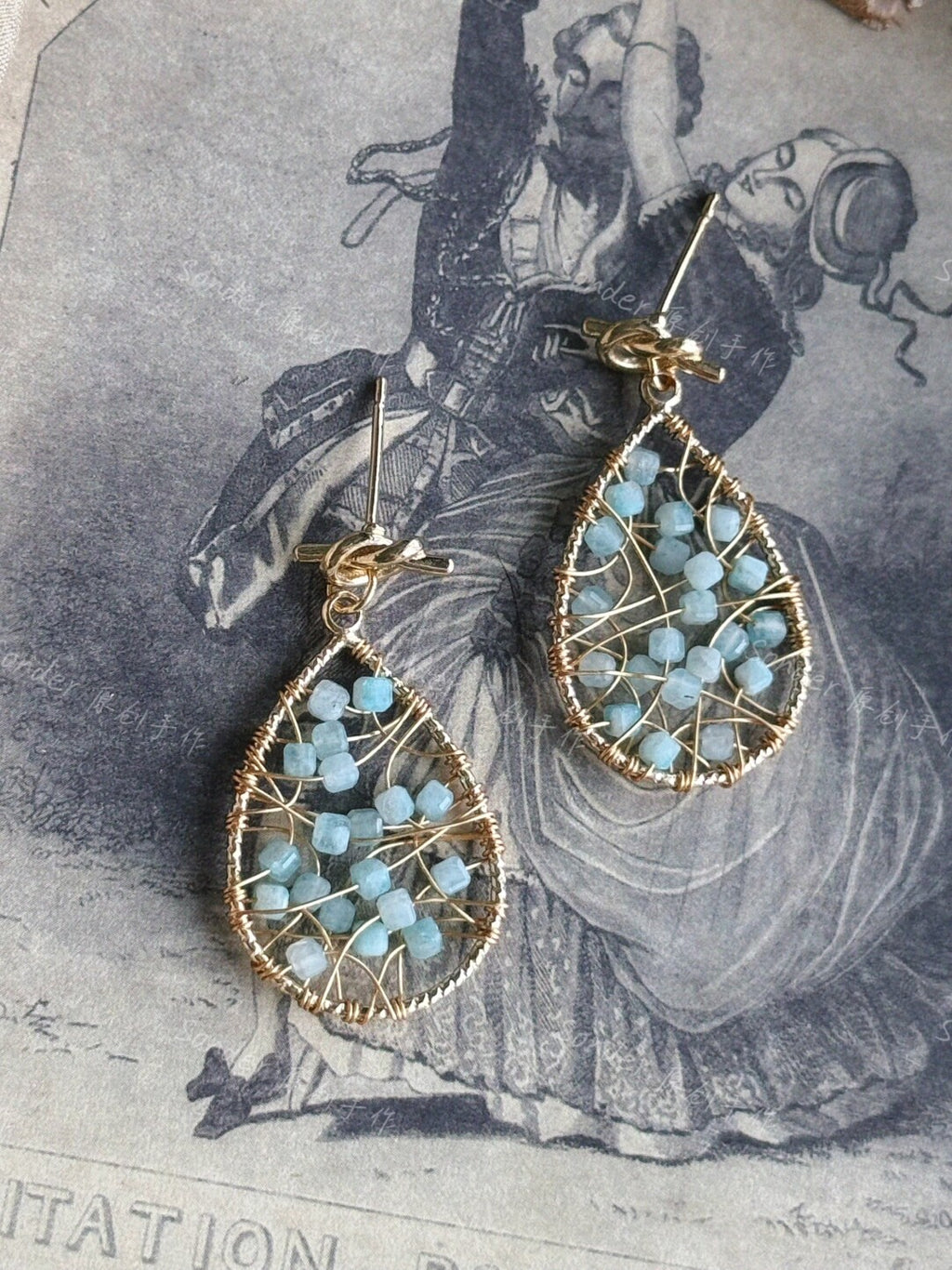 Sky River Earrings,Lumivault.