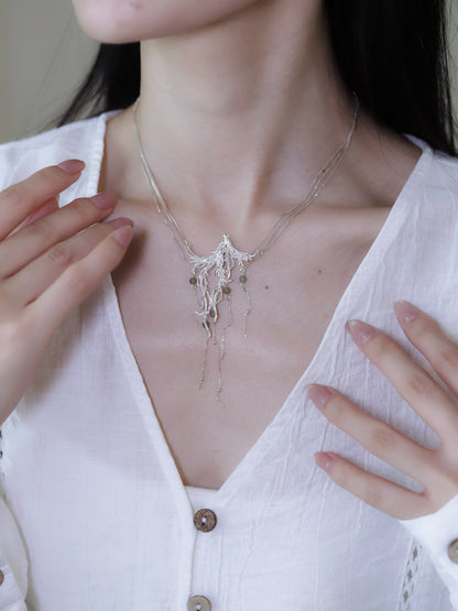 Phoenix Silver Necklace