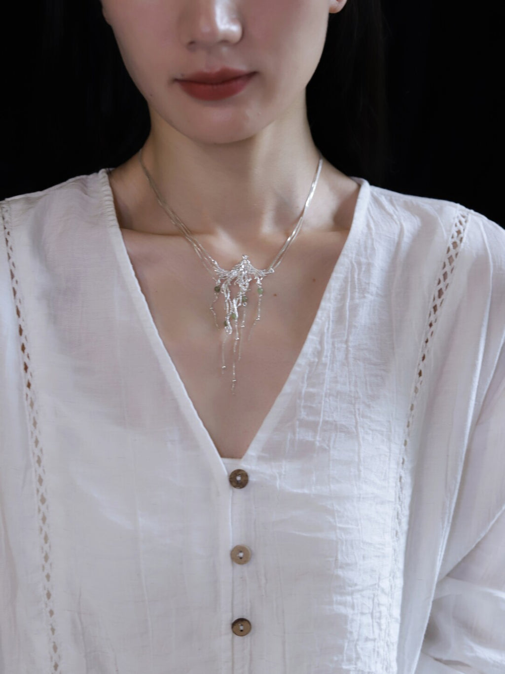 Phoenix Silver Necklace,Lumivault.