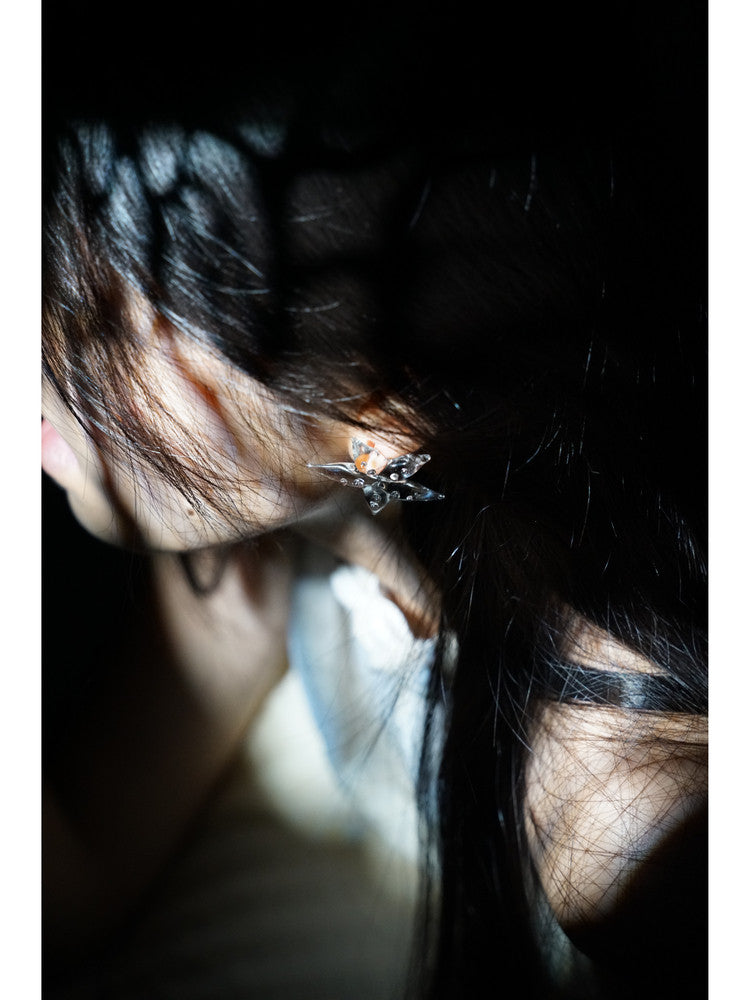 Starfish Glass Earrings,Lumivault.