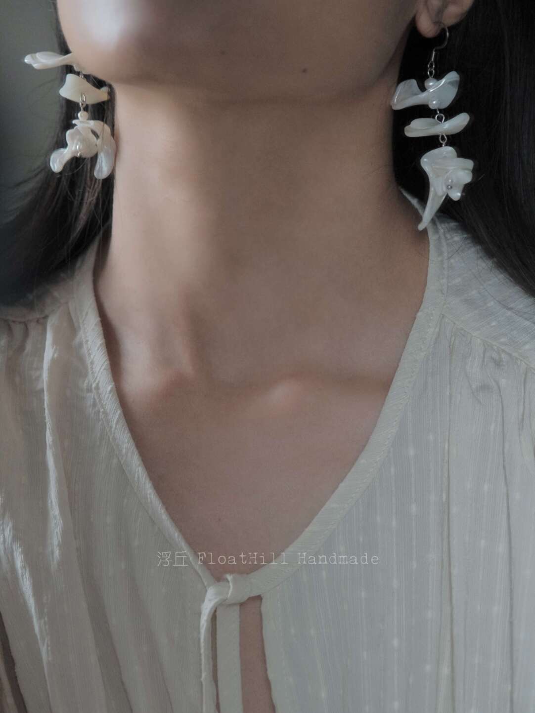 Sea Wind Chimes Irregular Shell Earrings,Lumivault.