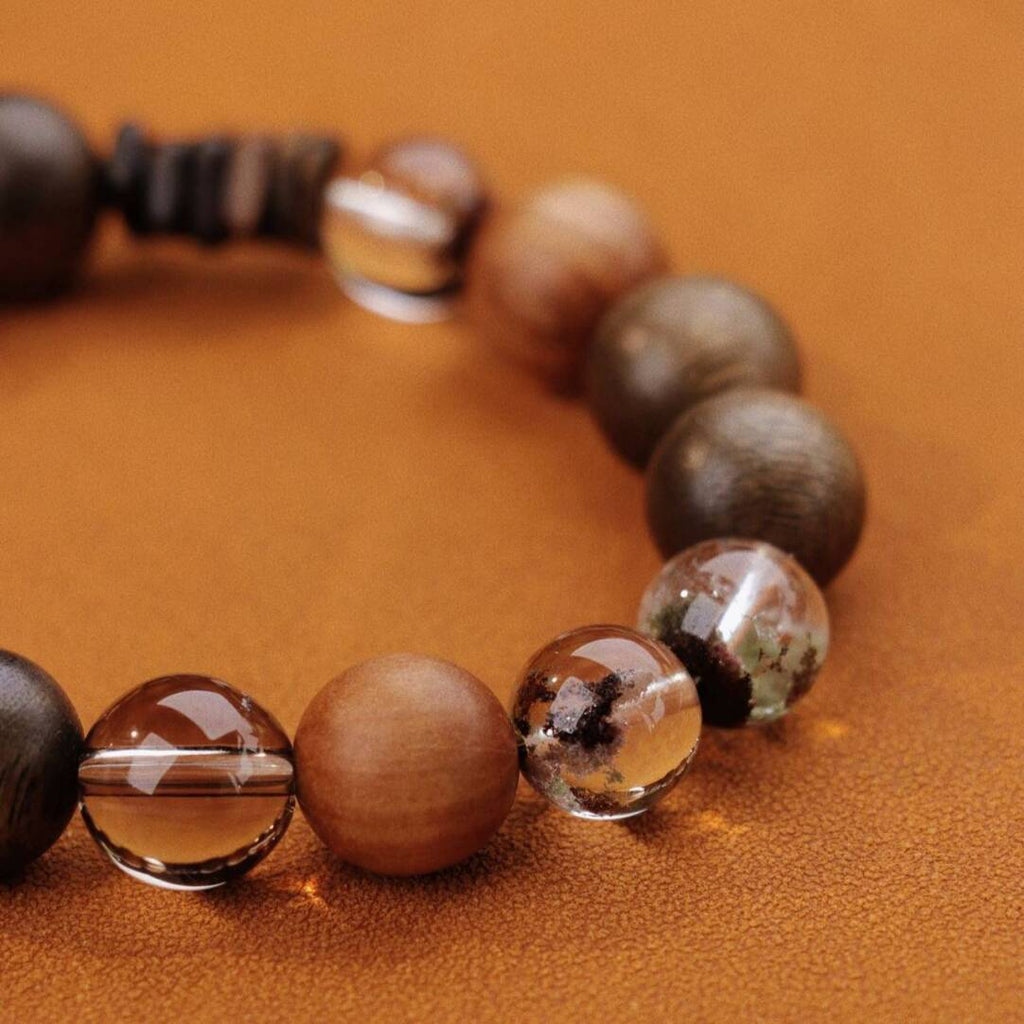 Wood Whisper Beaded Bracelet,Lumivault.