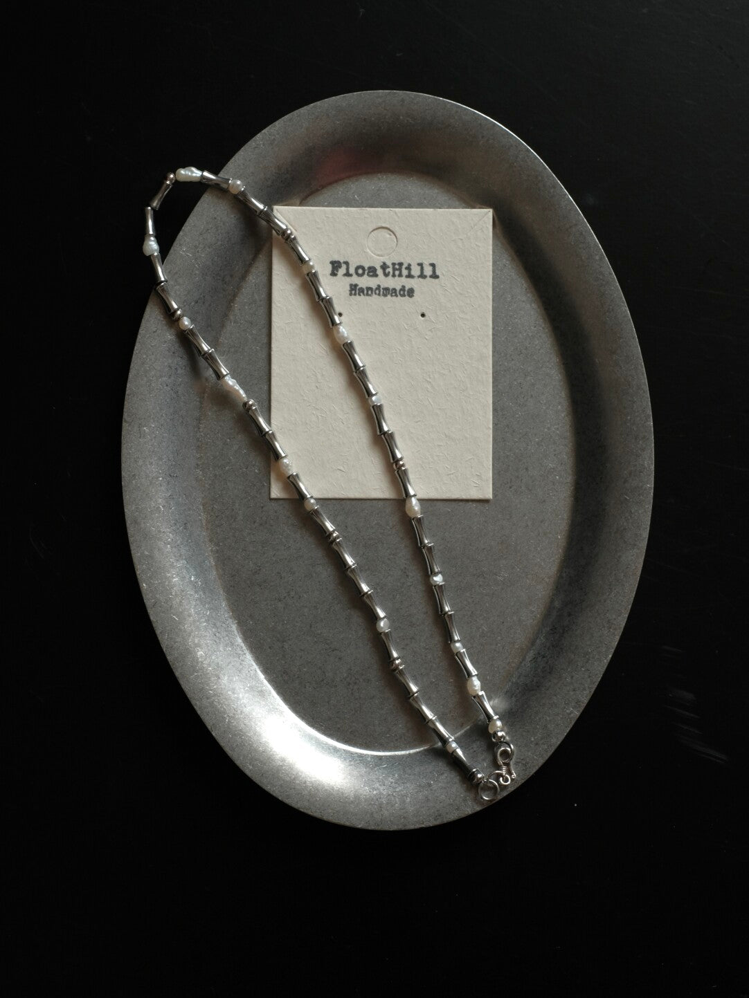 Bamboo Shadow Baroque Pearl Necklace,Lumivault.