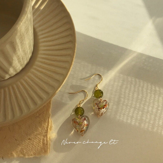 Retro Christmas Beaded Earrings