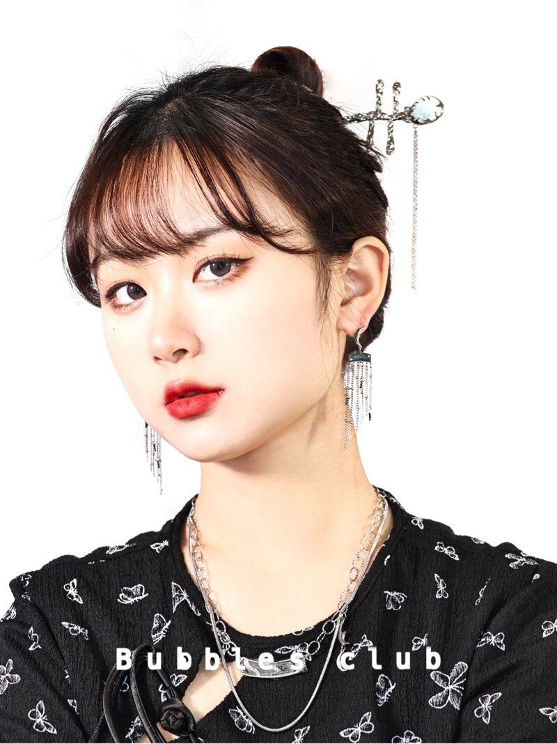 Chinese Zither Earrings,Lumivault.