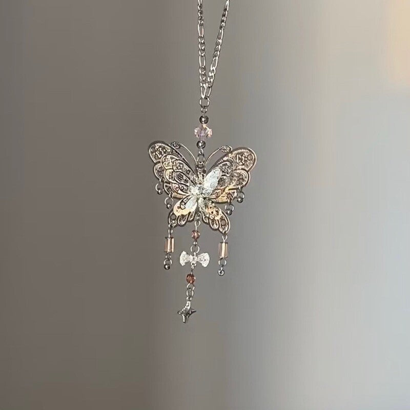Butterfly Alloy Necklace,Lumivault.