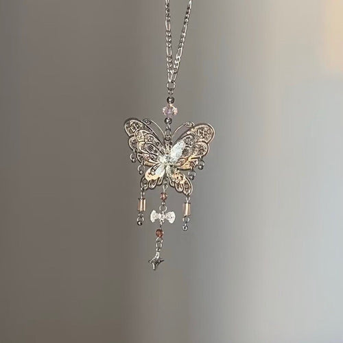 Butterfly Alloy Necklace,Lumivault.