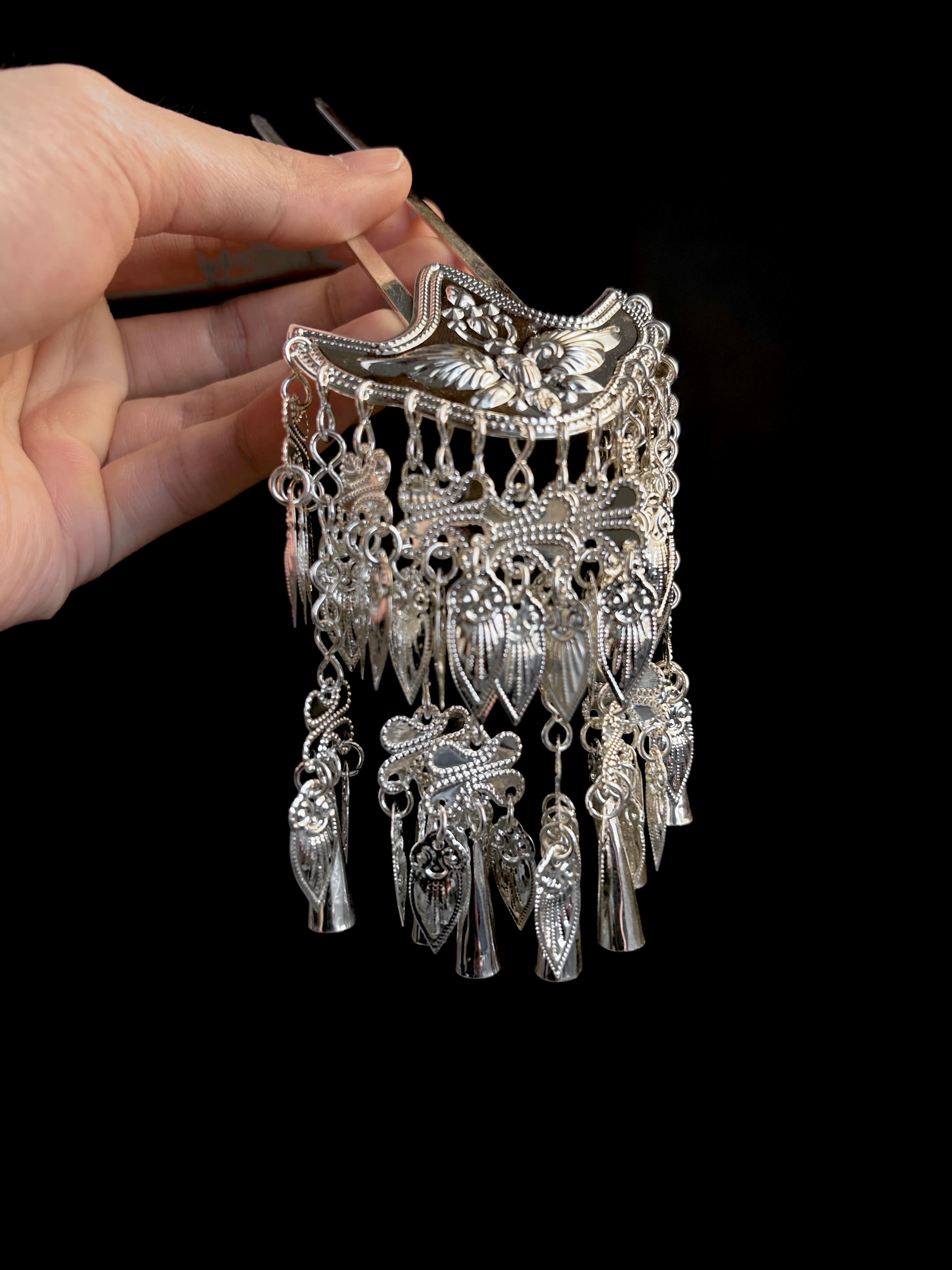 Cocoon & Leaf Hairpin,Lumivault.