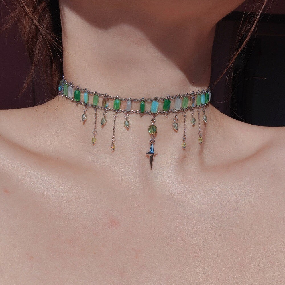 Star Tassel Choker,Lumivault.