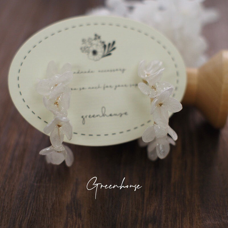 Hydrangea Earrings,Lumivault.