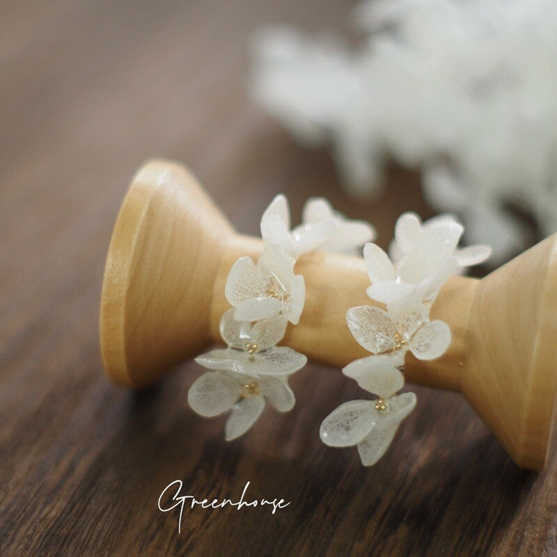 Hydrangea Earrings,Lumivault.