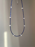 Lapis Lazuli & Pinctada Maxima Beaded Necklace,Lumivault.