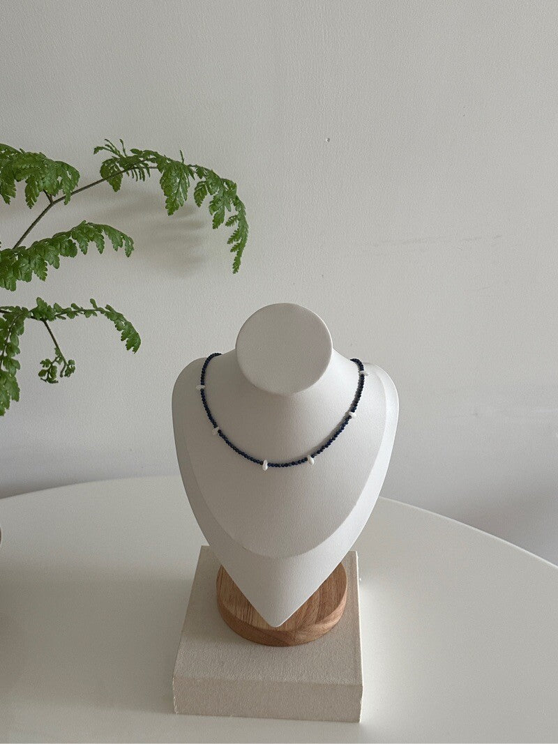 Lapis Lazuli & Pinctada Maxima Beaded Necklace,Lumivault.