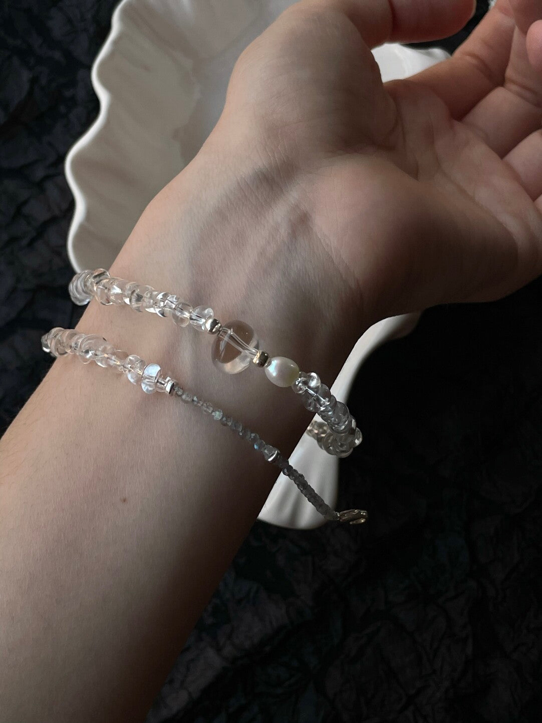 Cold Moon Crystal Bracelet,Lumivault.
