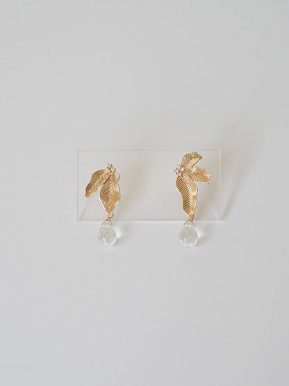 Original Gold Leaf Asymmetric Earrings