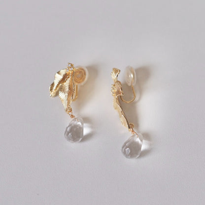 Original Gold Leaf Asymmetric Earrings