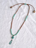 Water Drop Patina Necklace,Lumivault.
