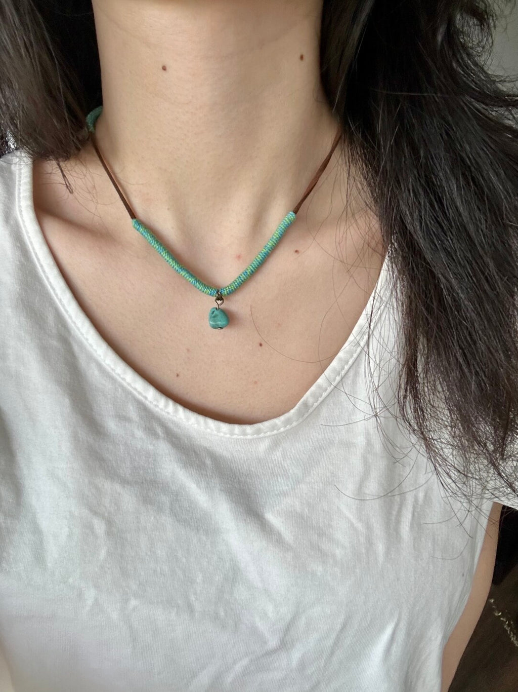 Handmade Turquoise Necklace,Lumivault.
