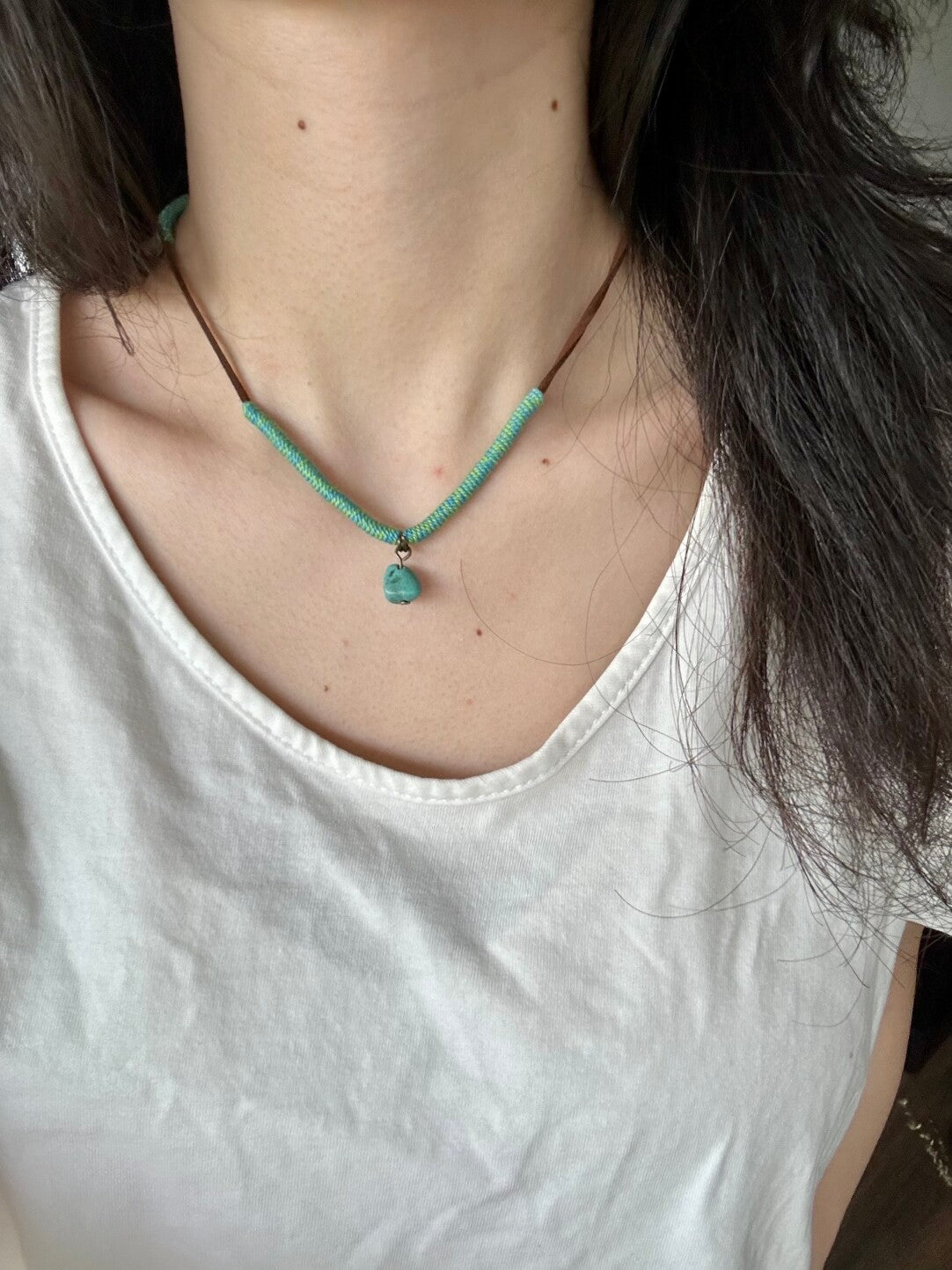 Handmade Turquoise Necklace,Lumivault.