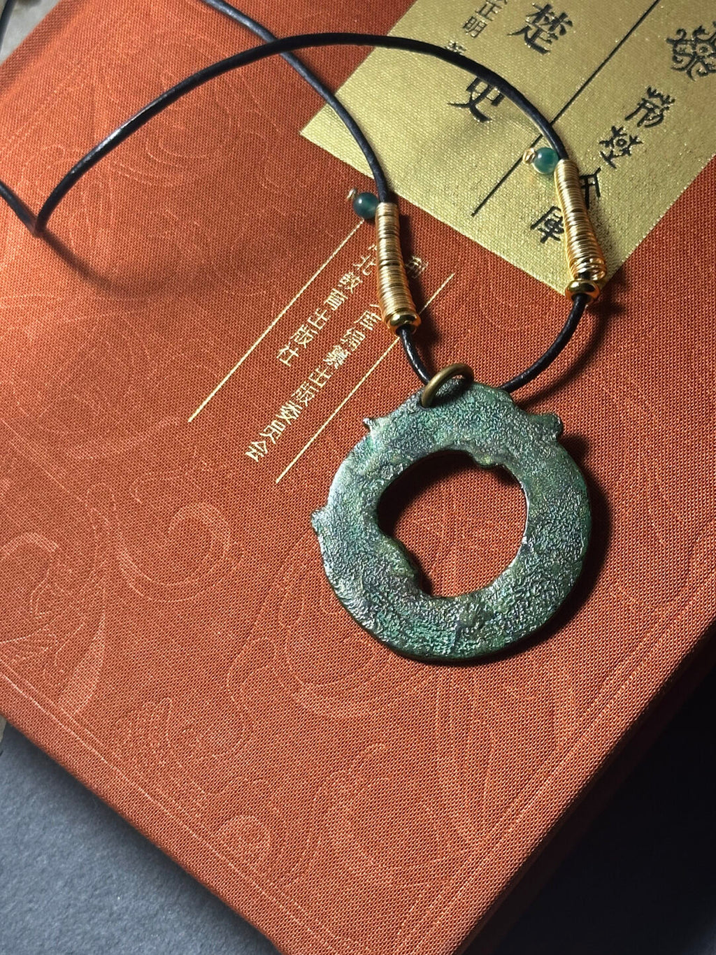 Gragon Lacquer Pendant Necklace,Lumivault.