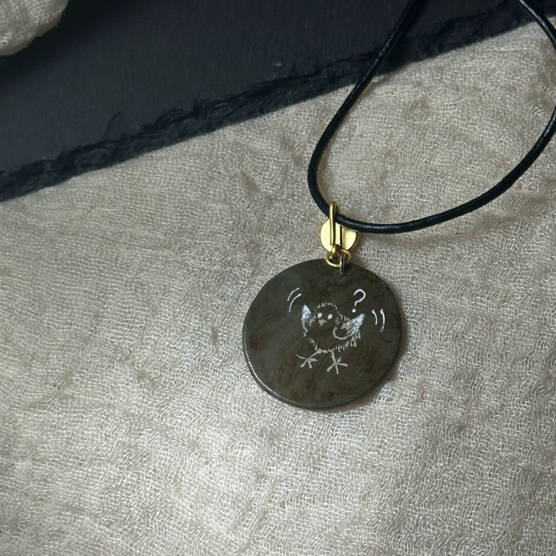 Chicken Lacquer Necklace,Lumivault.