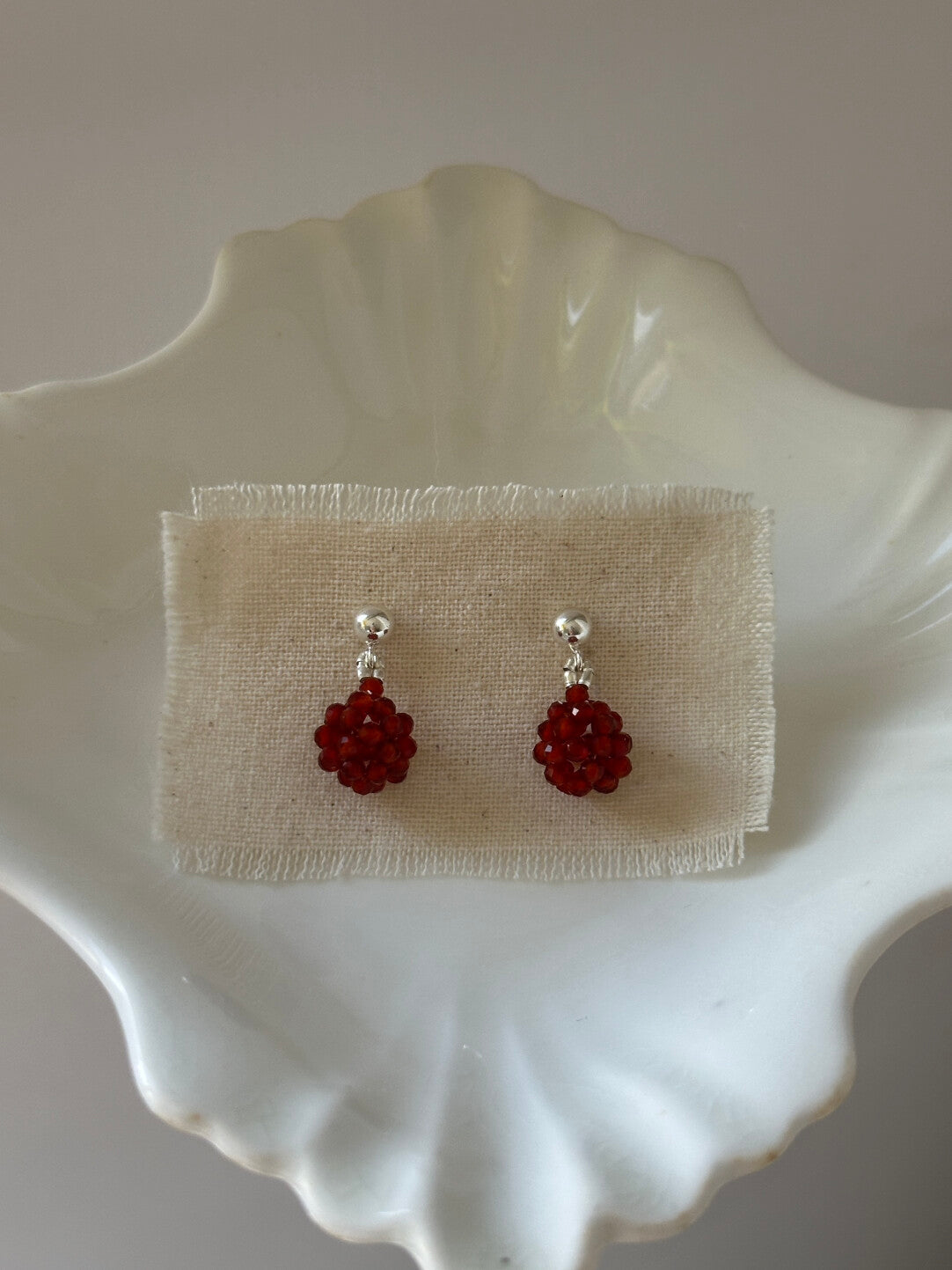 A Little Berry Beaded Earrings,Lumivault.