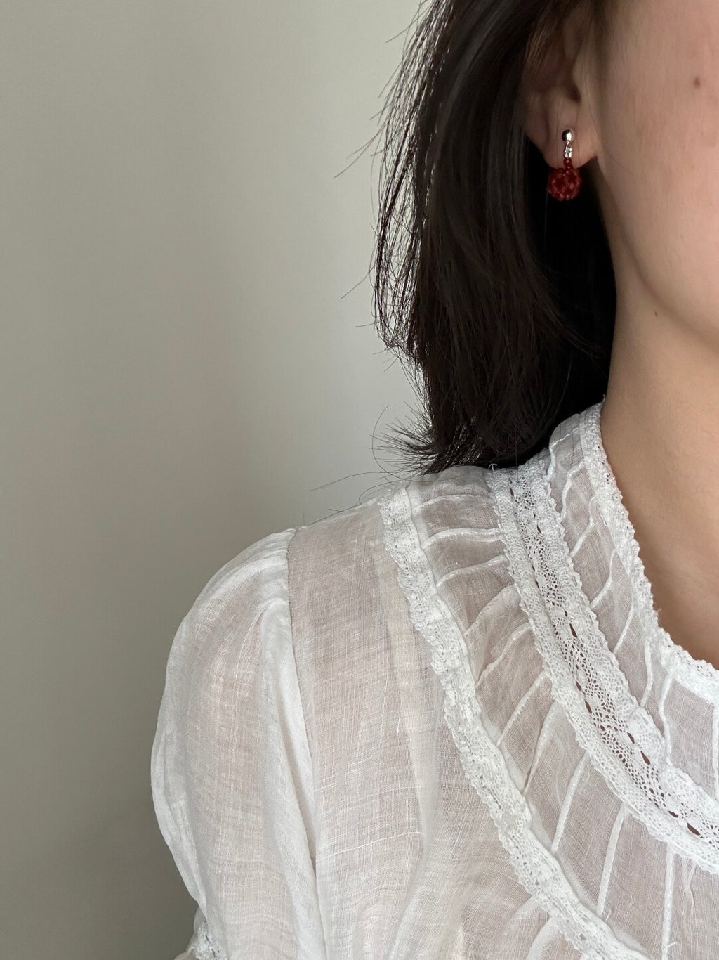 A Little Berry Beaded Earrings,Lumivault.