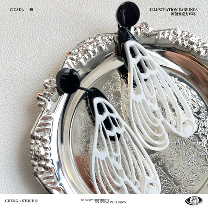 Cicada Acrylic Earrings