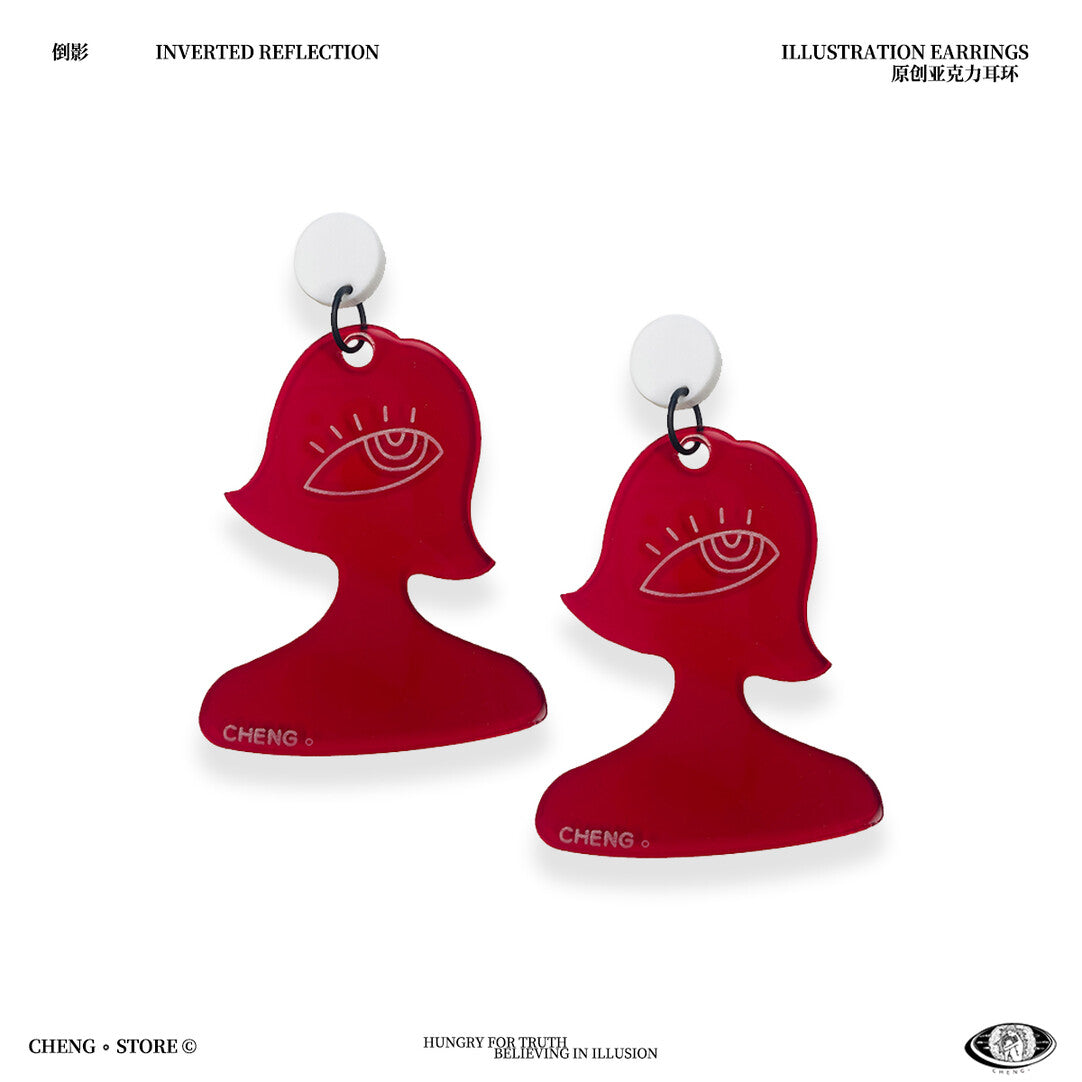 Reflection Acrylic Earrings
