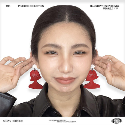 Reflection Acrylic Earrings