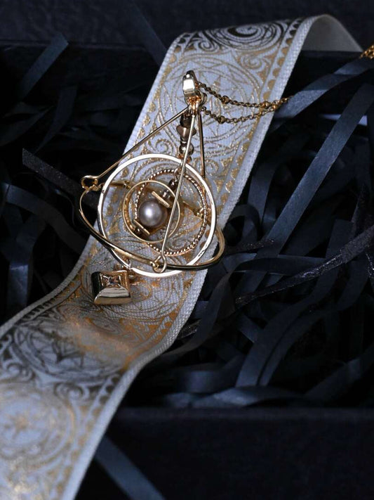 Vintage Planet Movement Necklace