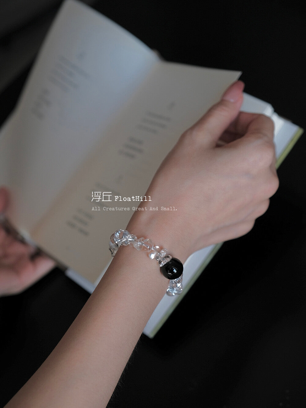Half Moon Crystal Bracelet,Lumivault.