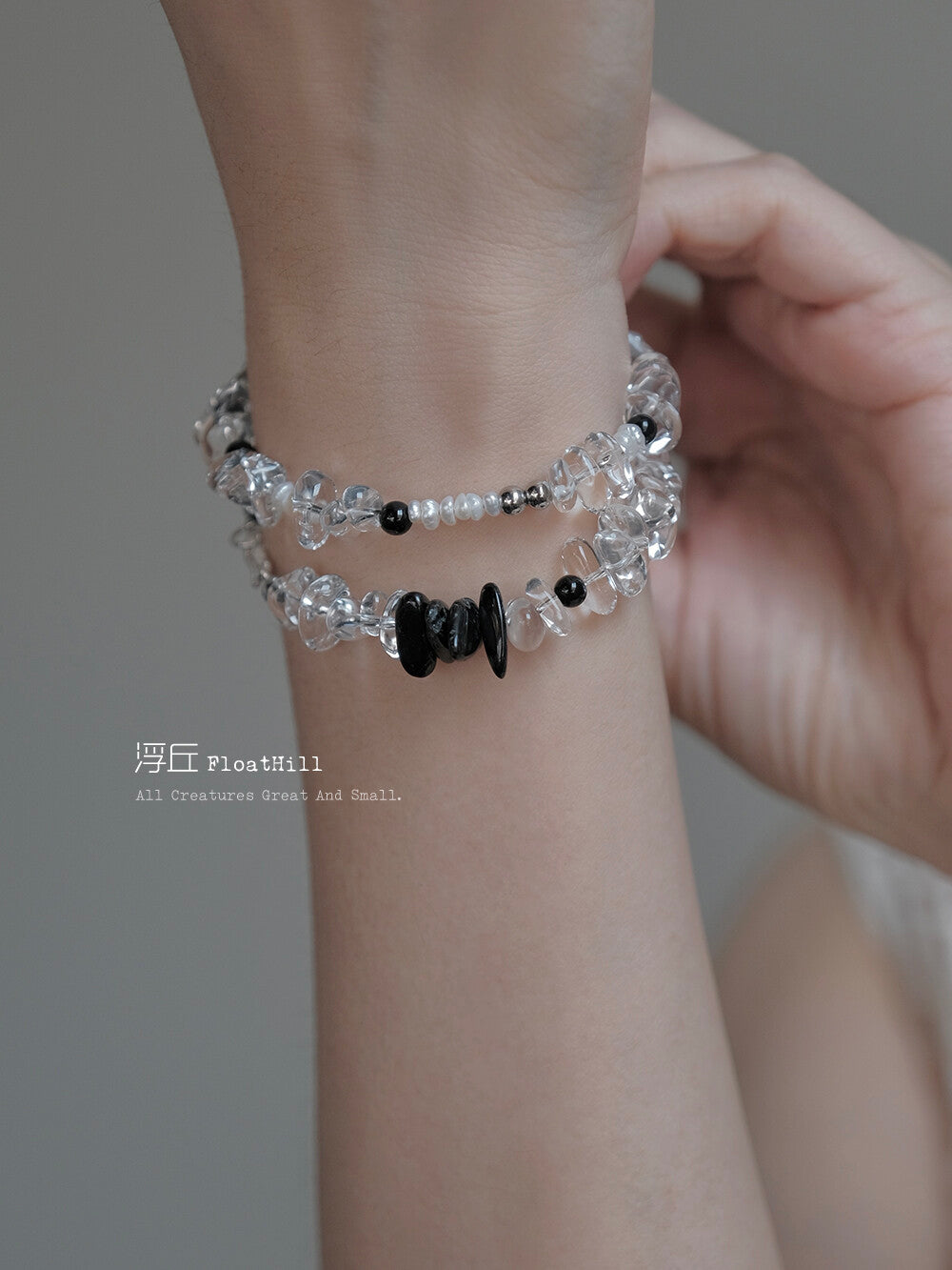 Half Moon Crystal Bracelet,Lumivault.