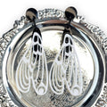 Cicada Acrylic Earrings,Black,Lumivault.