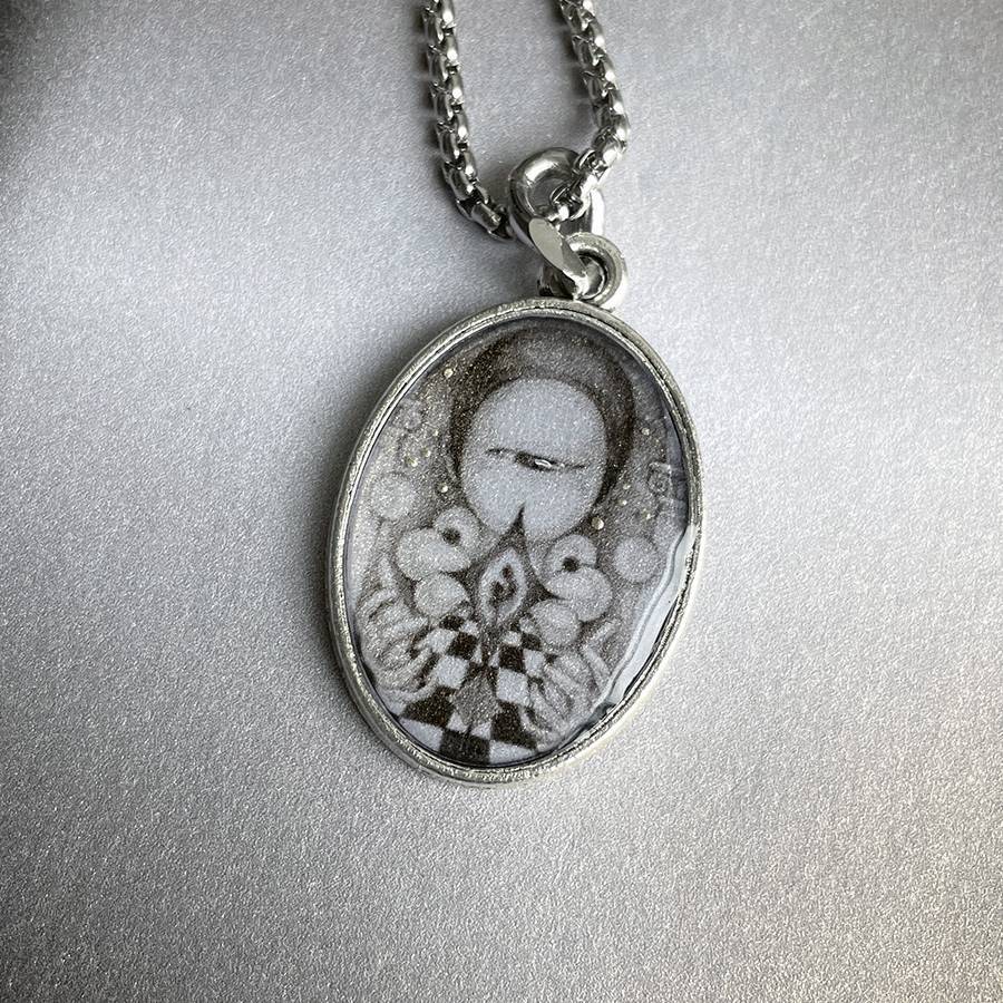 Handmade Painting Elements Necklace