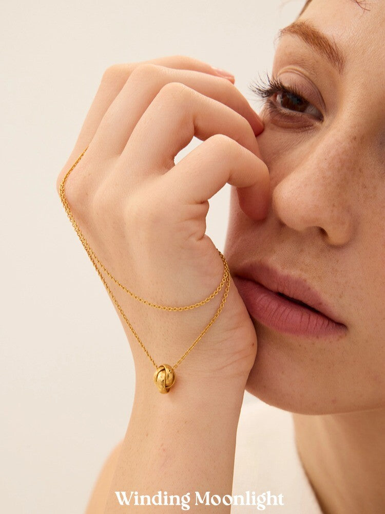 Three Ring Necklace,Lumivault.